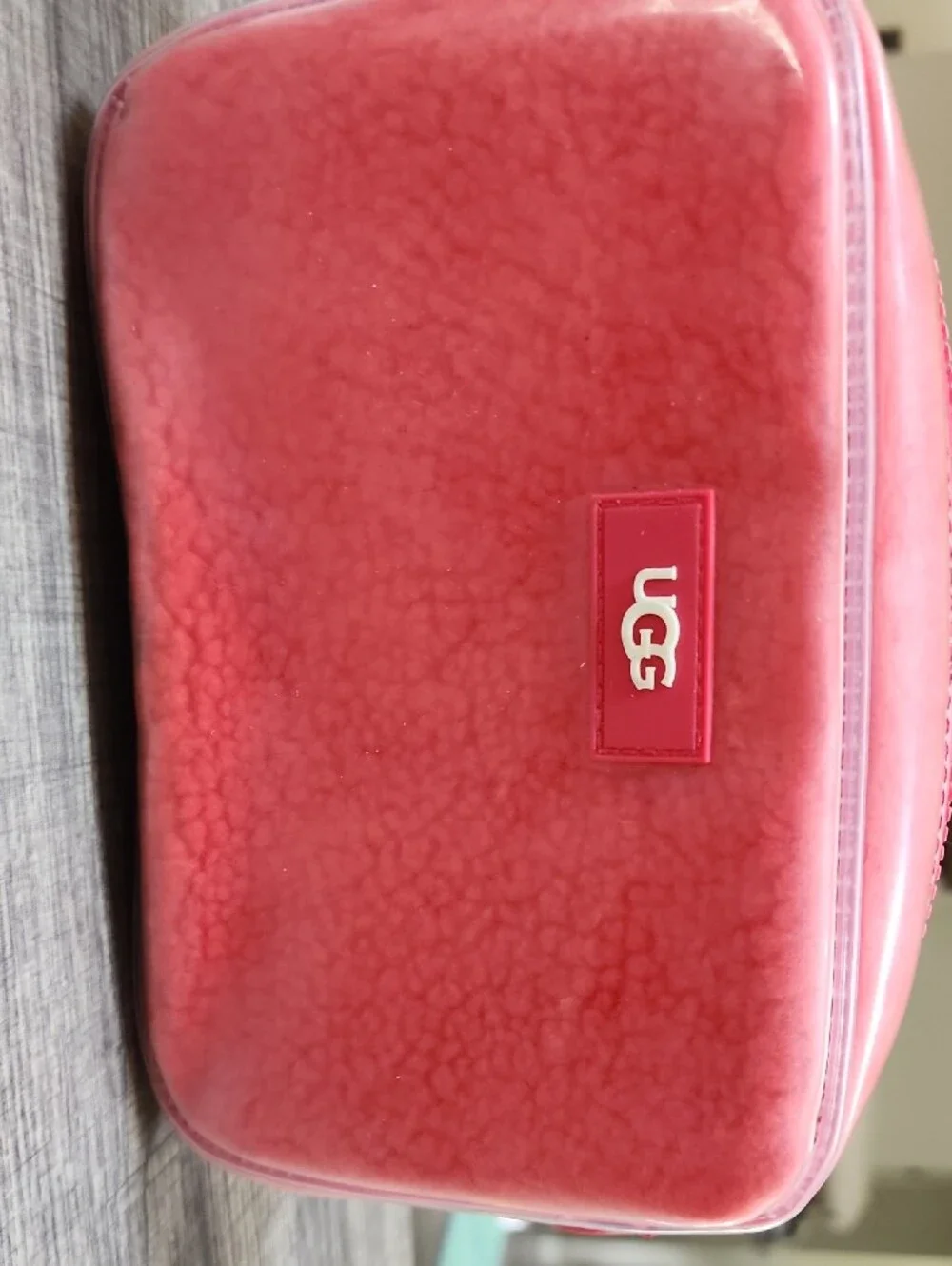 UGG Kids Or Adults Coral Pink Logo Crossbody Bag with Branded Strap